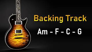 Rock Pop BACKING TRACK A Minor  Am F C G  70 BPM  Guitar Backing Track [upl. by Imas875]