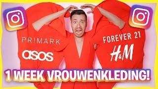 1 WEEK VROUWENKLEDING DRAGEN OP INSTAGRAM Dameskleding Experiment [upl. by Uolyram]