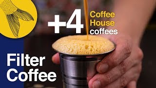 Filter CoffeeKapi 4 types of Coffee House coffees—How to use a South Indian Coffee Filter at Home [upl. by Ardeed]