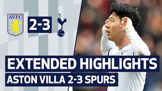 EXTENDED HIGHLIGHTS  ASTON VILLA 23 SPURS  Son scores in the final minute [upl. by Idnahr]