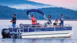 SUN TRACKER Boats 2017 FISHIN BARGE 22 XP3 Fishing Pontoon [upl. by Kerk10]