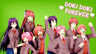 【MMD】 DDLC Doki Doki Forever  Female and Male Mashup OR3O and Caleb Hyles [upl. by Minsk]