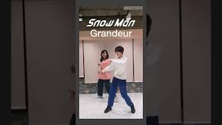 【サビだけ踊ってみた】Grandeur  SnowMan [upl. by Nylirrej]