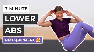 7Minute Lower Abs Workout No Repeat No Equipment [upl. by Mercy]