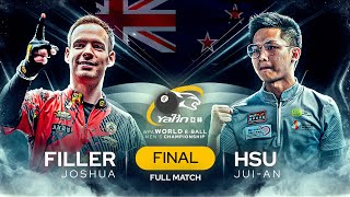 MENS FINAL ▸ JOSHUA FILLER v HSU JUIAN ▸ 2024 Yalin WPA Mens World 8Ball Championship New Zealand [upl. by Adnamma]