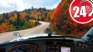 24H dans la peau dun CAMIONNEUR cette RÉGION est MAGNIFIQUE en AUTOMNE  🍁🍂😍 [upl. by Niwrad]