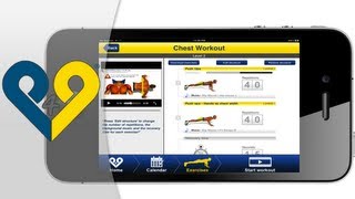 Aplicación quotEntrenamiento para pectorales  iPhone  iPad [upl. by Vaientina]