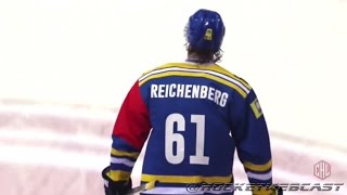 Alex Reichenbergs VolleyGoal vs GeneveServette  CHL  Sep 3 2015 HD [upl. by Sihon166]