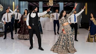 PUNJABI WEDDING RECEPTION DANCE PERFORMANCE  EKJOT amp SATPREET  SYDNEY AUSTRALIA [upl. by Aretina871]