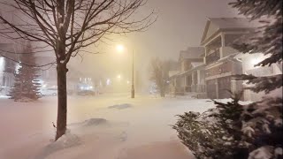 Extreme Winter Snow Storm arrives to Toronto GTA and Southern Ontario Today January 12 2024 [upl. by Euqinehs156]