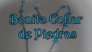 Bonito collar de piedrasbisuteria paso a paso [upl. by Sarene]