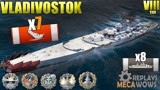 Vladivostok 7 Kills amp 192k Damage  World of Warships Gameplay 4k [upl. by Milena]