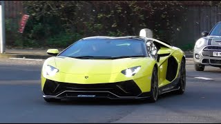 Supercars in Alderley Edge November 2023 Aventador x2 Testarossa GT3 RS 720s spider [upl. by Basia]