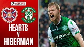 Hearts 12 Hibernian  Horgan Double Earns Hibees Tynecastle Victory  Ladbrokes Premiership [upl. by Ermina]