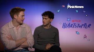 Kit Connor and Joe Locke interview for Pink News for Heartstopper season 3 promo [upl. by Aneek872]