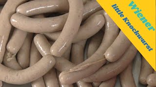 Smoked Wiener Vienna sausage little Knockwurst Video Recipe theGeramanSausageMaker littleGasthaus [upl. by Kcired]