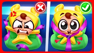 Safety Rules In The Car 🚗 Buckle Up 🚗 Nursery Rhymes and Song for Kids [upl. by Eskill]