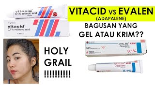 REVIEW VITACID vs ADAPALENE EVALEN  obat jerawat murah terampuh Kisah purging bersama adapalene [upl. by Eelrehpotsirhc43]