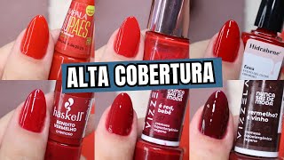 TOP 6 ESMALTES VERMELHOS LINDOS [upl. by Notkcorb]