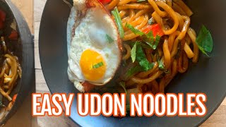 Easy Udon Noodle Stir Fry  Vegetarian  Better than Takeout shorts [upl. by Yenttihw138]