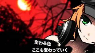 【鏡音リン】Kagamine Rin  Yuuyami to Orange English amp Romaji lyrics [upl. by Anippesuig]