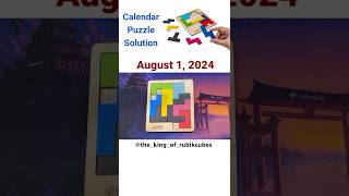 Calendar Puzzle August 1 [upl. by Trautman982]