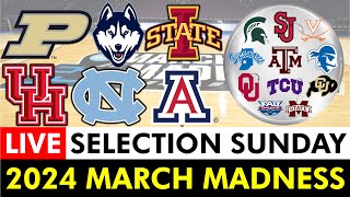 March Madness LIVE College Basketball Tournament Bracket Reveal  2024 Selection Sunday Field Of 68 [upl. by Plerre740]