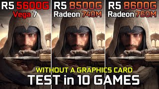 Ryzen 5 5600G vs Ryzen 5 8500G vs Ryzen 5 8600G  Test in 10 Games [upl. by Artenal954]