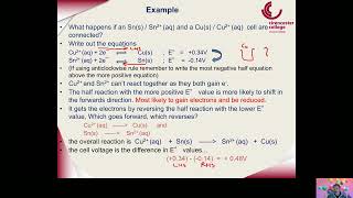 23 5 Predicting reactions using E cell [upl. by Alena]