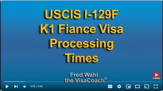 December 2023 USCIS I129F K1 Fiancee Visa Processing Times [upl. by Merwyn]