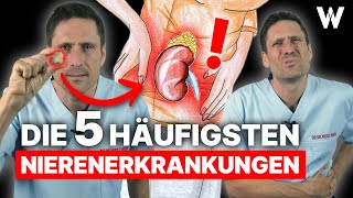 Nierenprobleme Das sind die 5 häufigsten Nierenerkrankungen Ursachen Anzeichen und Therapie [upl. by Aufa]