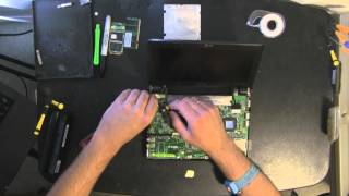 ASUS EEEPC 900 take apart video disassemble how to open disassembly [upl. by Muhan]