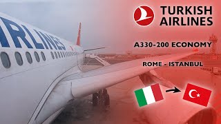 Trip Report  Turkish Airlines Airbus A330200 Economy  Rome to Istanbul [upl. by Sila615]