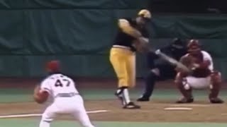 Willie Stargell • SlowMotion Swing [upl. by Aihsaei]