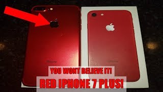 RED IPHONE 7 PLUS FOUND New iPhone FOUND Dumpster Diving  Apple Store [upl. by Artenek]