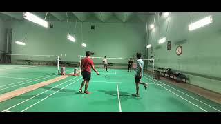 JATIN SIR amp AYUSH vs PRASHANT amp ABHISHEK WINNER BADMINTON DOUBLES MATCH 1 IIT ROORKEE [upl. by Ewnihc674]