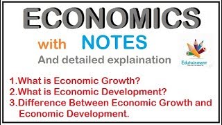 Economic growth Economic Development  Difference between economic Growth and development [upl. by Cavill659]