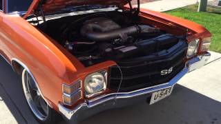 72 Chevelle SS Vortech YSI supercharged BBC 454 [upl. by Pachston]