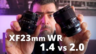 Fujifilm XF 23mm WR 14 vs 20  Qualità AF Bokeh Quale comprare e perché [upl. by Pimbley]