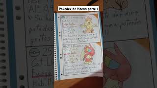 Pokedex nacional de hoenn parte 1 pokedex torchic treecko mudkip blaziken sceptile swampert [upl. by Notnad]