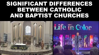 Catholic Vs Baptist Beliefs The Eucharist the Crucifix FaithWorks and More [upl. by Atsilac]