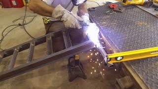 Adding Fold down ramps to car trailer to replace slide in ramps [upl. by Creamer]