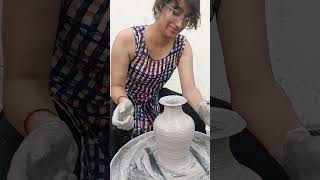 HOW TO PREPARE STONEWARE CLAY AND POTS pottery ceramic visualart artist artwork bhu varanasi [upl. by Aneda]