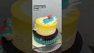 shorts Double Story Cake Design  New Cake Making Tutorials youtubeshorts [upl. by Pihc487]