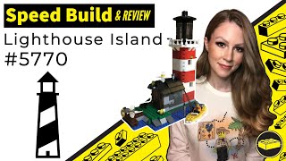 LEGO® Creator Set 5770 Lighthouse Island Speed Build and Review [upl. by Wiggins]