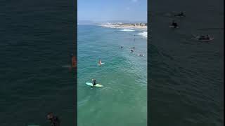 Surfers on Venice Beach California surfers surfing venicebeach california waves ocean beach [upl. by Venola]