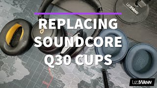 Replacing Anker Soundcore Q30Q35 Earcups [upl. by Gardal865]