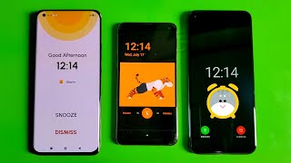 Three Custom Alarm Clock ringing at same time for 1 minutes [upl. by Burrows]