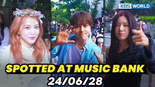 4KSpotted at Music Bank Red Velvet Kep1er KWONEUNBI and more 뮤직뱅크 출근길 20240628  KBS WORLDTV [upl. by Race]