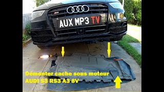 Démonter cache sous moteur AUDI S3 RS3 A3 8V [upl. by Maddy]